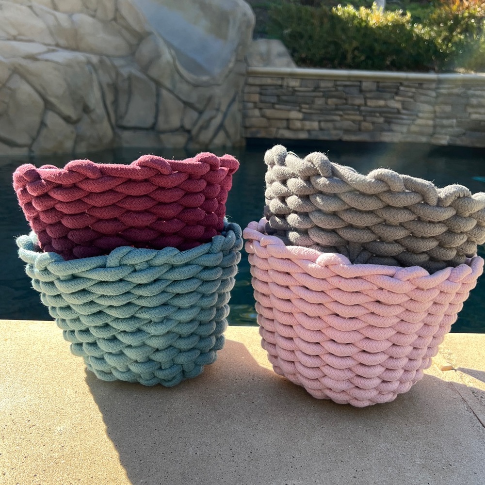 Chunky Woven Knit Basket/Pot - Picture 12 of 12